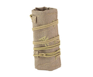 Rolled burlap fabric tied with twine
