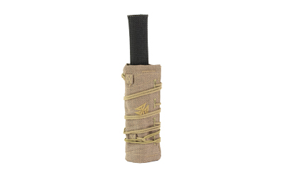 Tan cord-wrapped handle with black grip