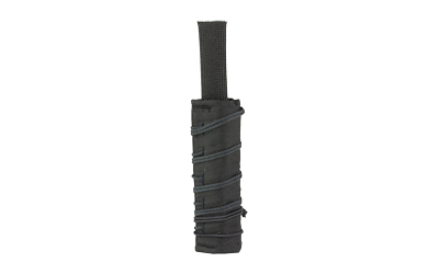 Black nylon sheath with securing strap