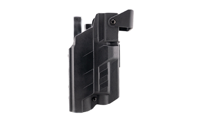 Black polymer tactical pistol holster