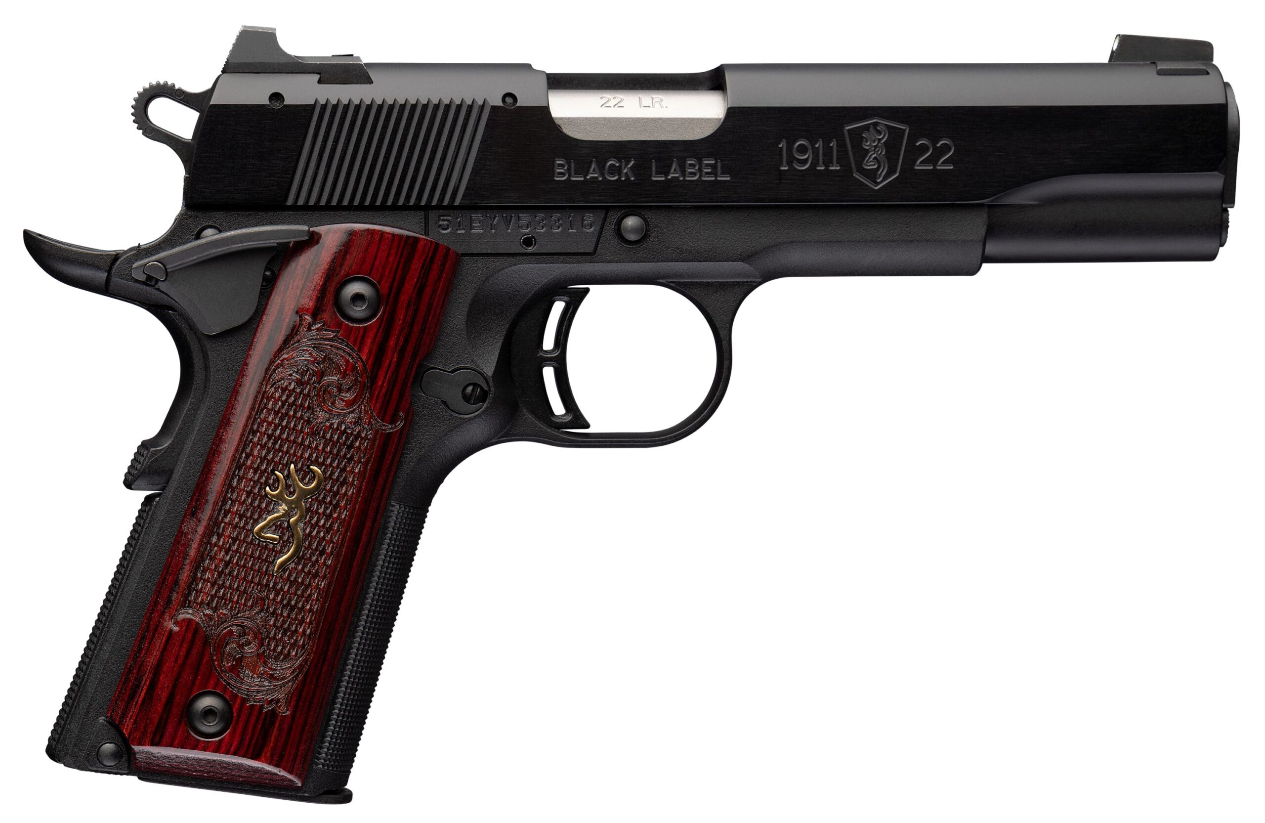Browning 1911-22 Black Label pistol side view