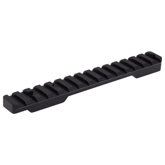Black metal Picatinny rail mount