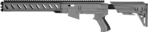 Modern precision rifle with adjustable stock and handguard