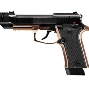 Beretta semi-automatic handgun isolated on white background