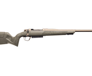 Bolt-action rifle isolated on white background