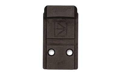 Black rectangular device with two circular buttons