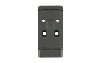 Black rectangular mounting bracket with four holes