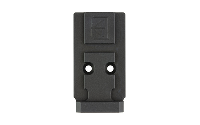Black wall-mounted bracket with two circular holes