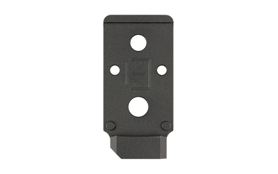 Black metal mounting plate with multiple holes