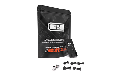 Black C+I product package with screws and device