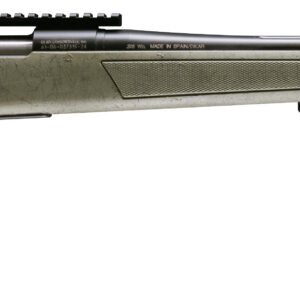 Bolt-action hunting rifle with scope rail