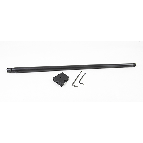 Black metal barrel with mounting block and Allen keys