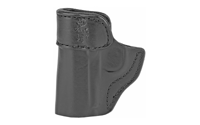 Black leather concealed carry holster