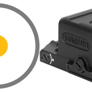 Holosun red dot sight with yellow reticle