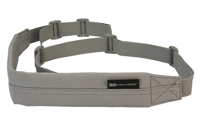 Gray adjustable padded utility belt with buckle