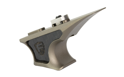 Futuristic metallic handheld tool with pointed tip