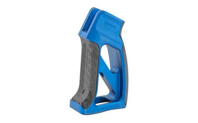 Blue and black ergonomic handheld grip device