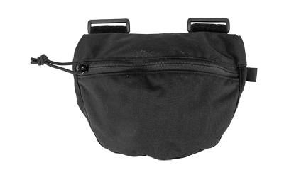 Black waist bag with zipper pocket