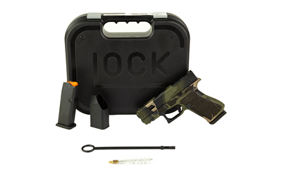 Glock pistol with case, magazine, and accessories