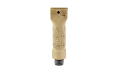 Tan tactical foregrip with built-in camera lens