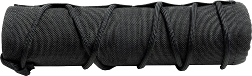 Black cylindrical grip wrapped with cord
