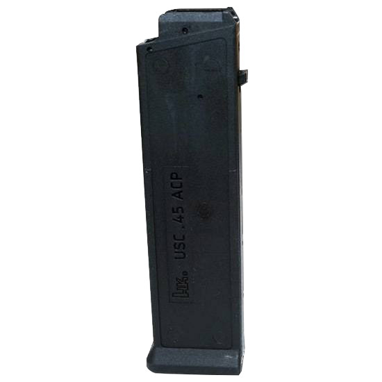 Black HK USP .45 ACP pistol magazine