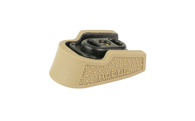 Tan tactical belt mount with black metal attachment
