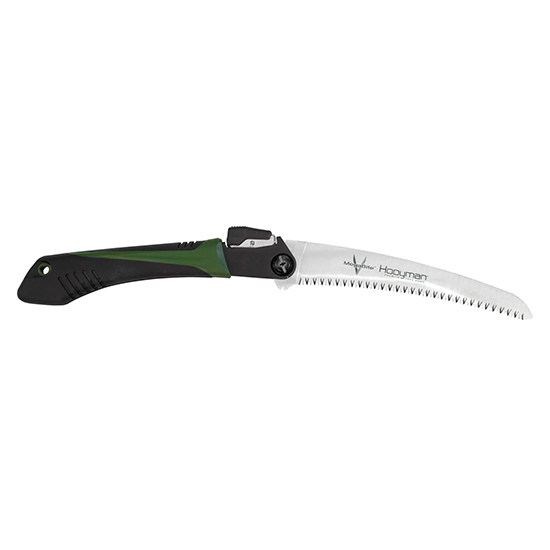 Folding pruning saw with serrated blade