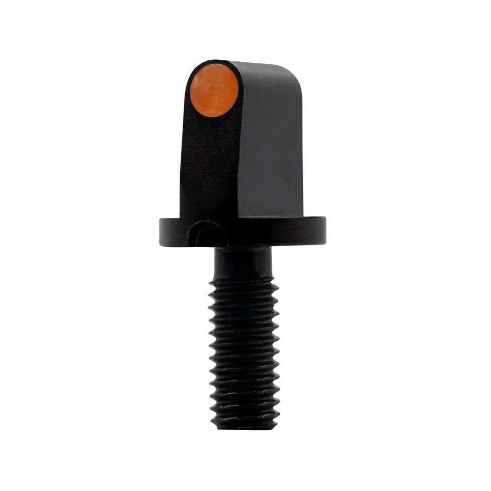 Black threaded plunger with orange top insert