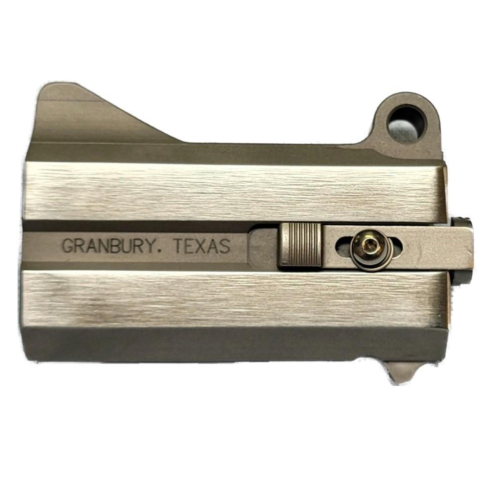 Metal handgun slide engraved Granbury, Texas