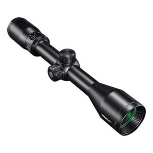 Black rifle scope isolated on white background