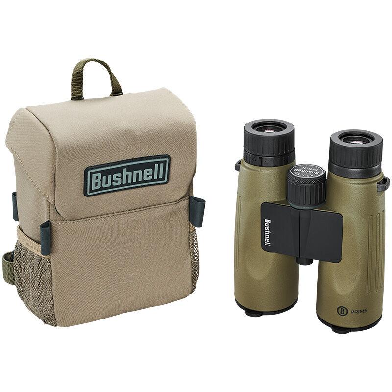 Bushnell binoculars with tan carrying case
