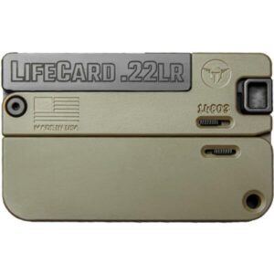 Lifecard .22LR folding pistol in tan