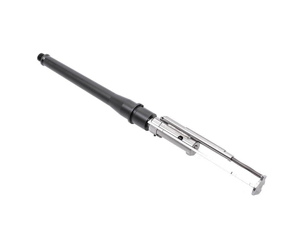 Rifle bolt carrier assembly with barrel extension