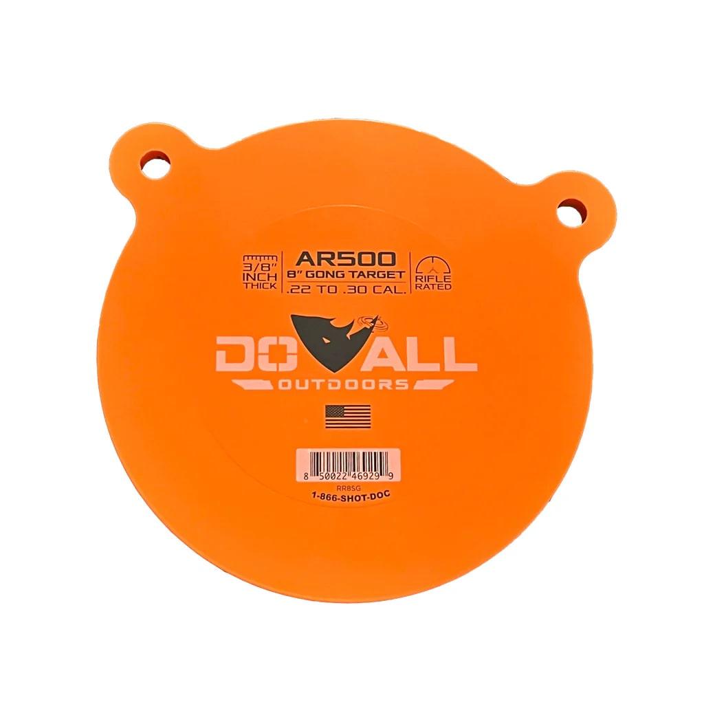Orange AR500 steel gong shooting target