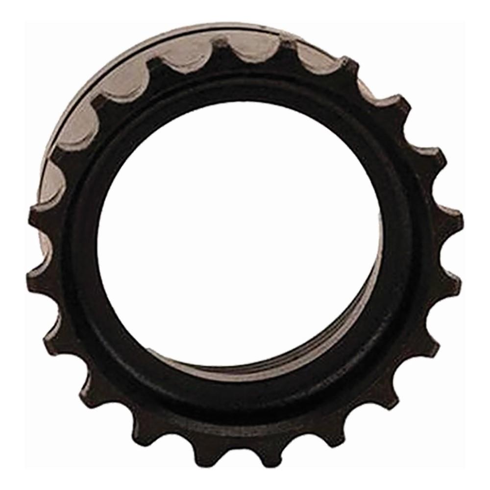 Metal sprocket gear isolated on white background