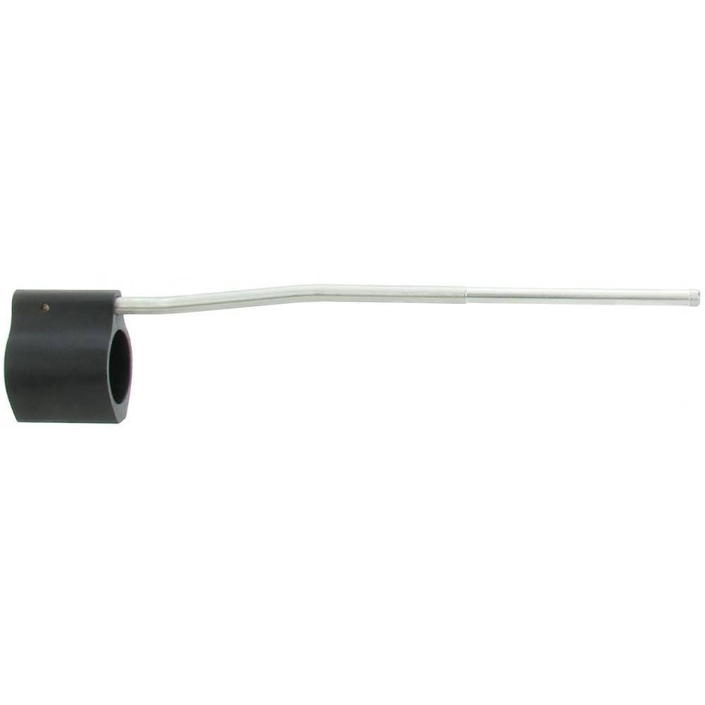 Black cylindrical component with long metal rod