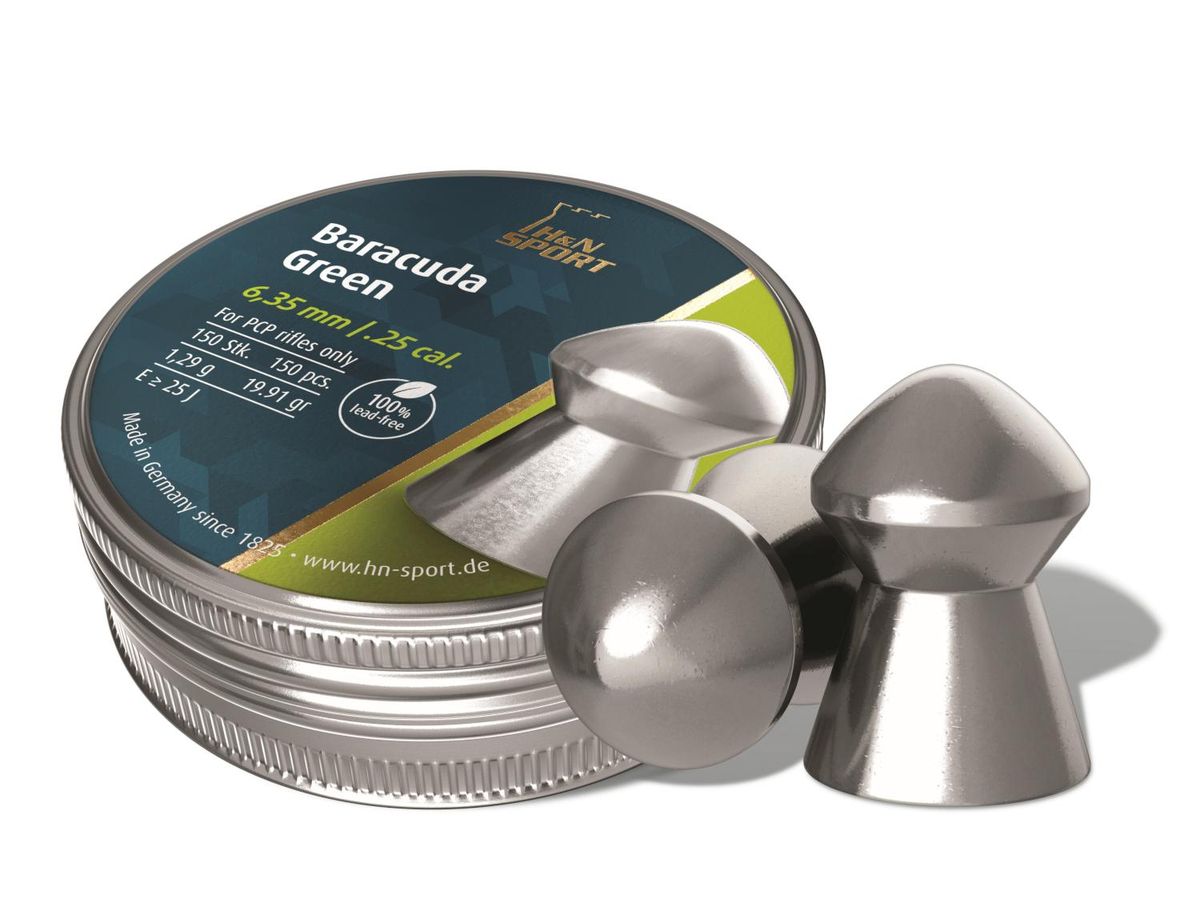 Tin of .25 caliber air rifle pellets