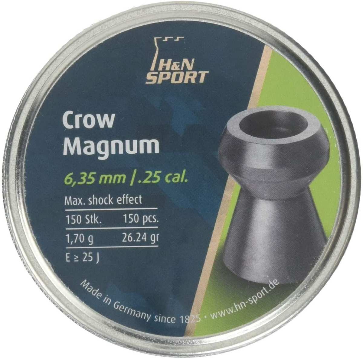 H&N Sport Crow Magnum pellet tin lid