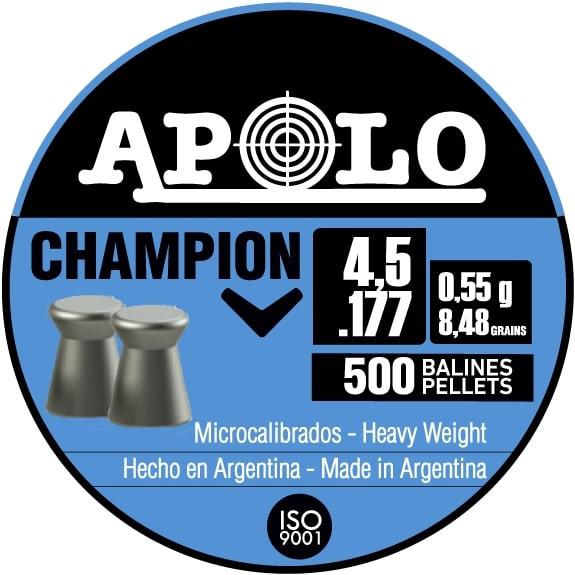 Apolo Champion 4.5mm airgun pellets label