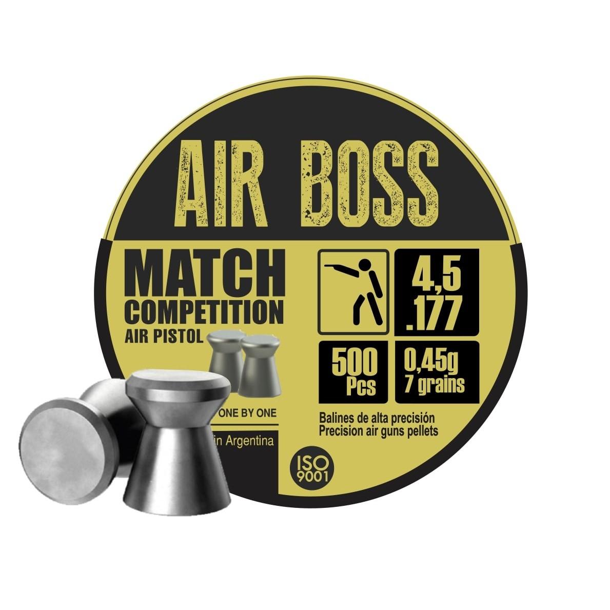 Air Boss .177 air pistol pellets label