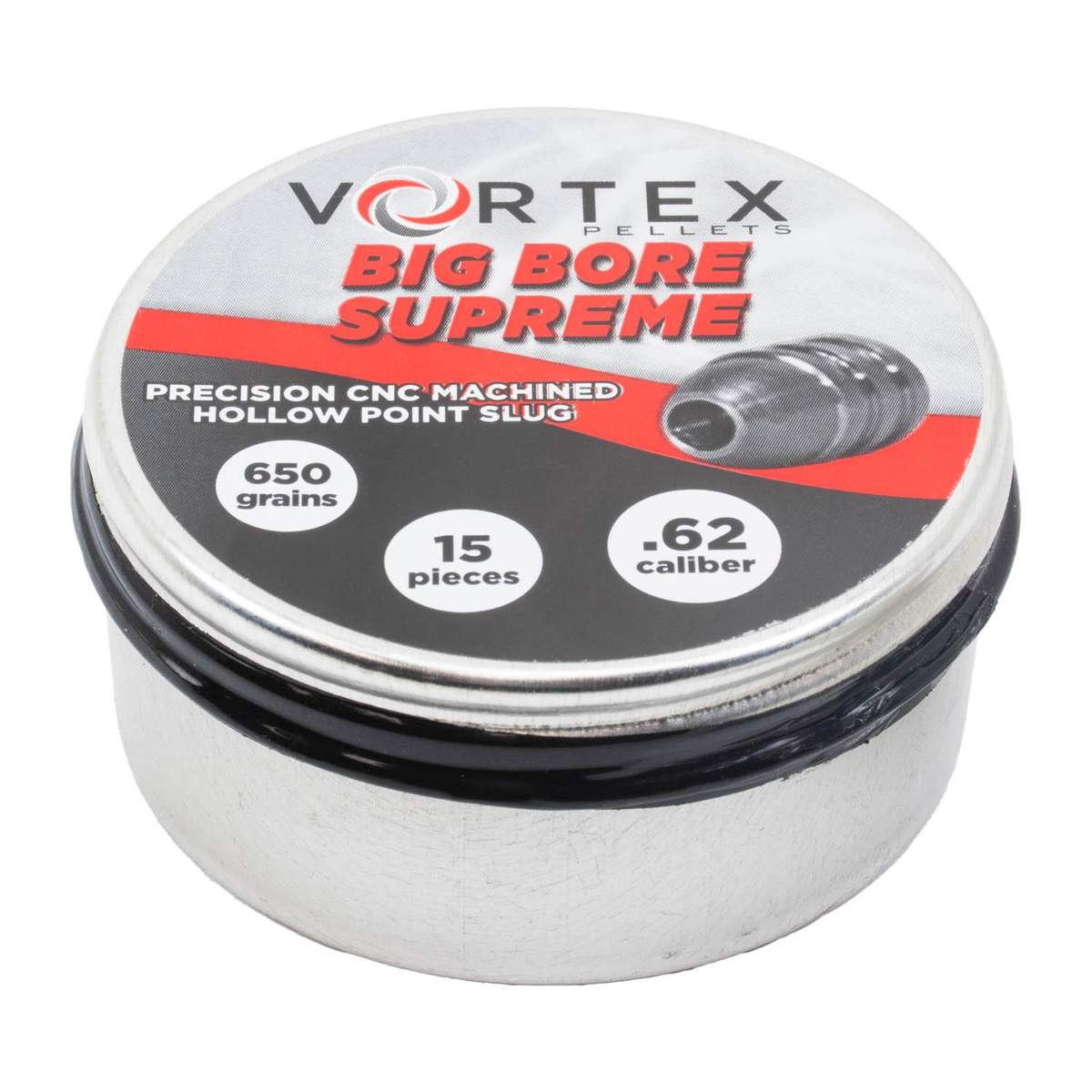 Vortex Big Bore Supreme .62 caliber pellet tin