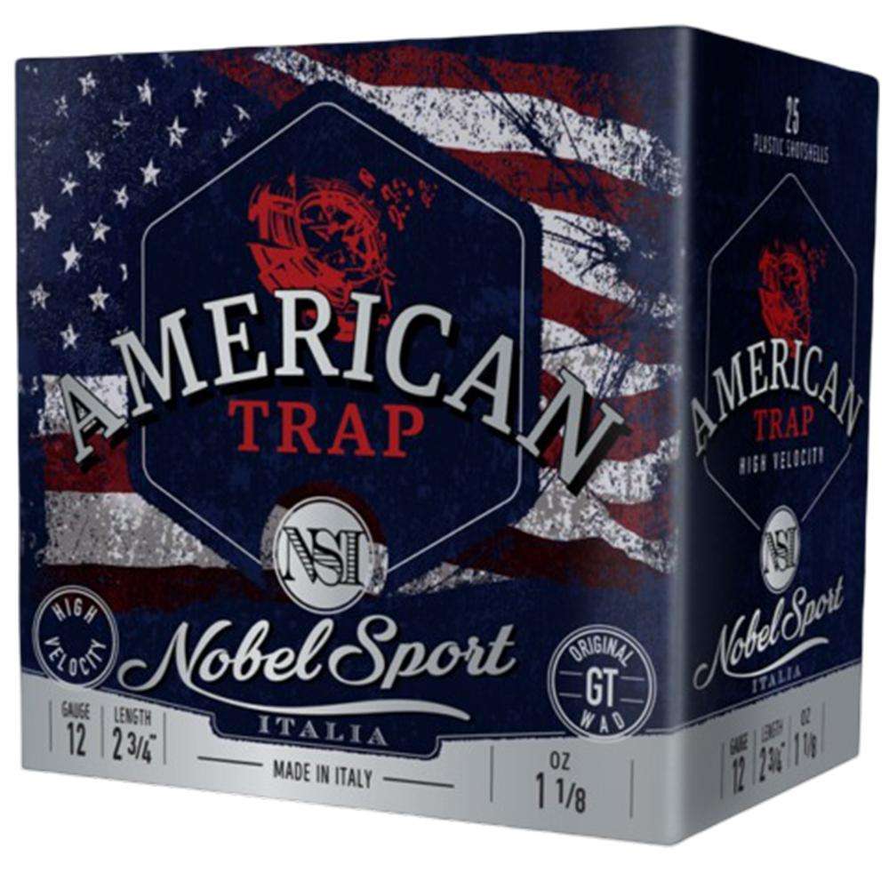 American Trap NobelSport shotgun shells box