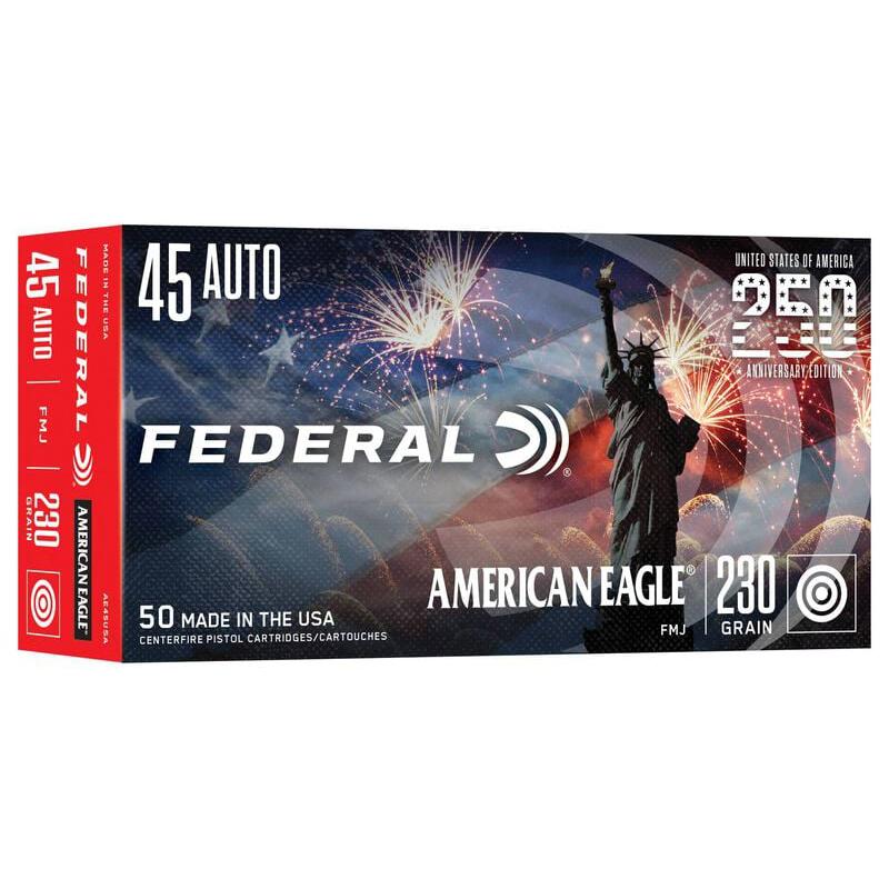 Federal American Eagle .45 Auto ammunition box