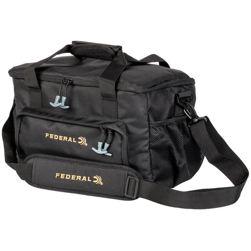 Black Federal branded range bag with shoulder strap