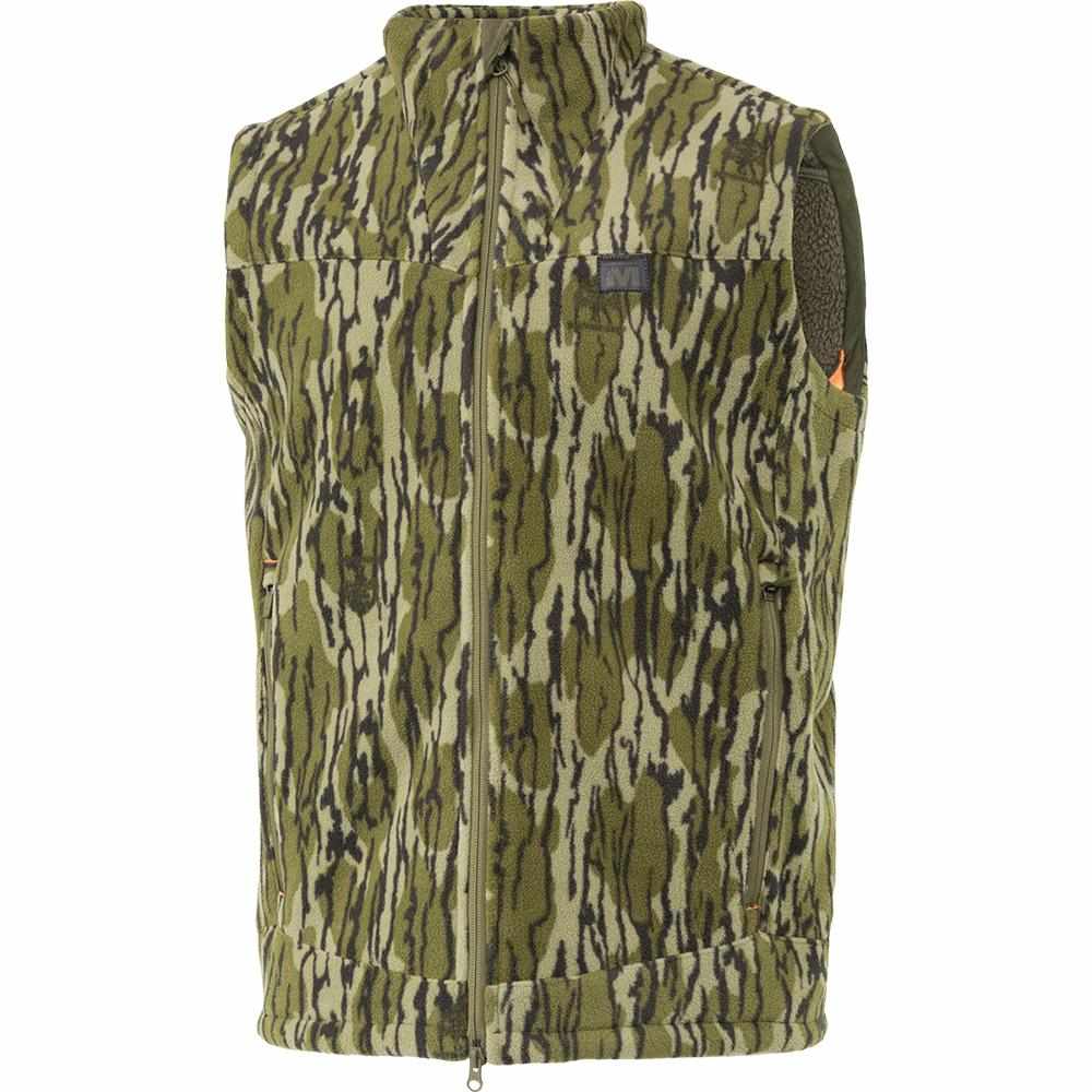 Green camouflage zip-up sleeveless vest