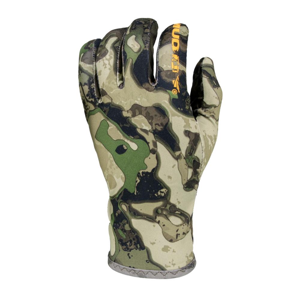 Camouflage hunting glove isolated on white background