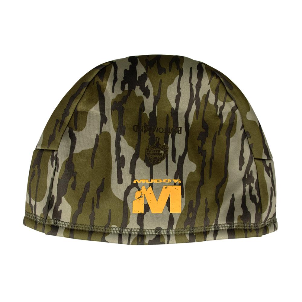 Camouflage beanie with orange M logo