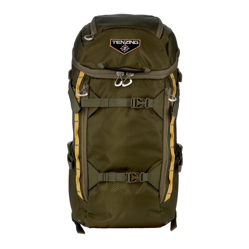 Green Tenzing hiking backpack with buckles