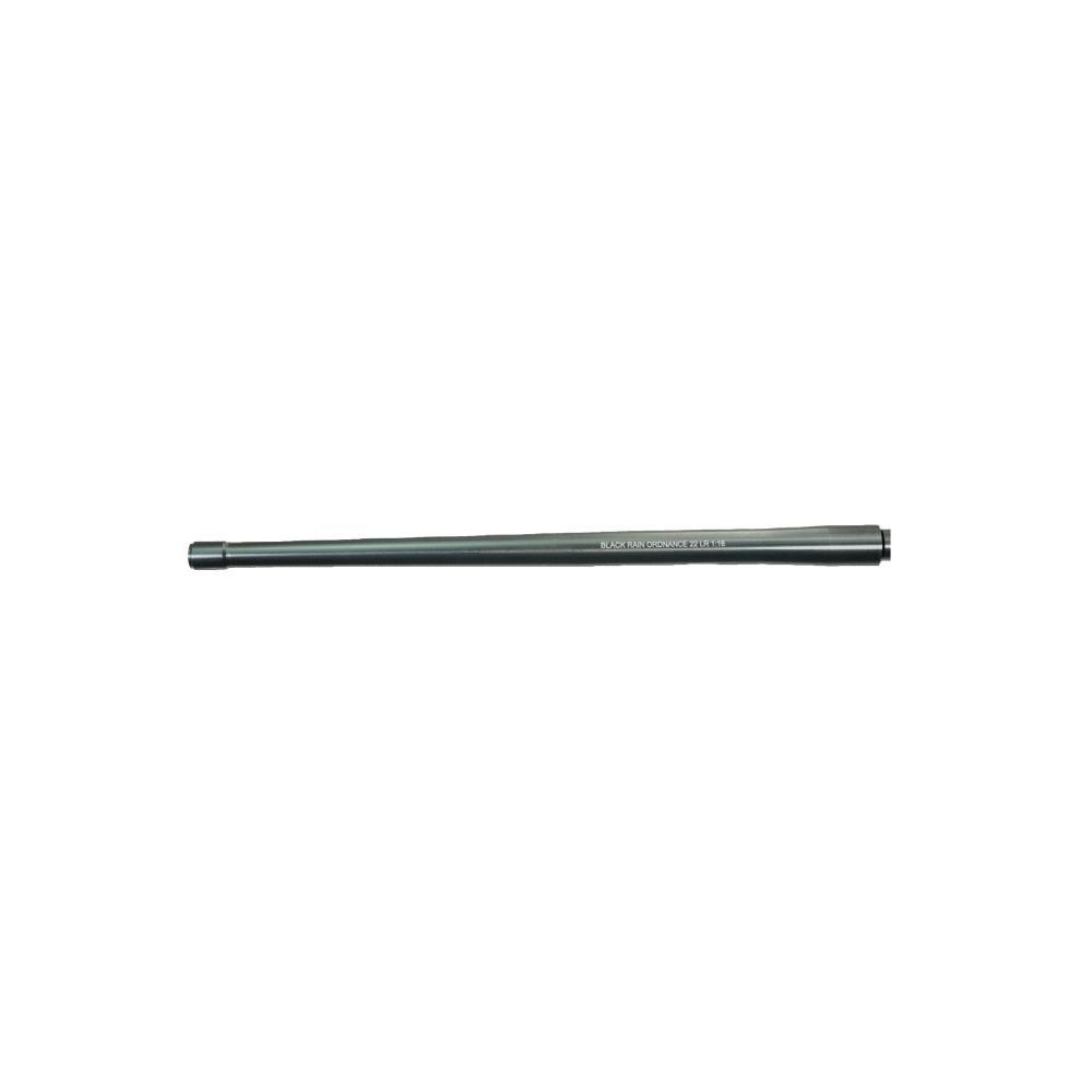 Black rifle barrel on white background